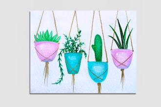 Paint Nite: Hanging Succulents